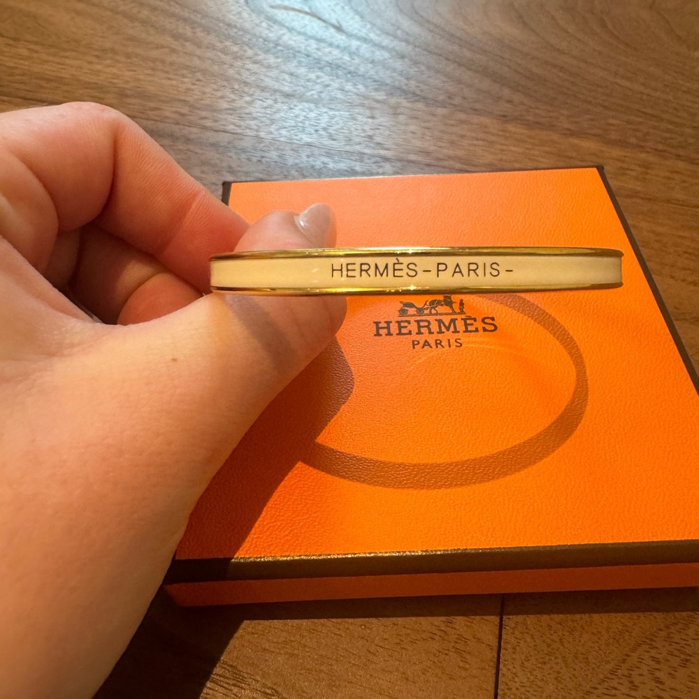 White Hermes cuff